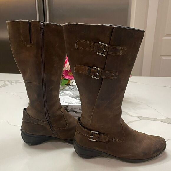 ECCO leather And Goretex boots sz 41 - Picture 1 of 13